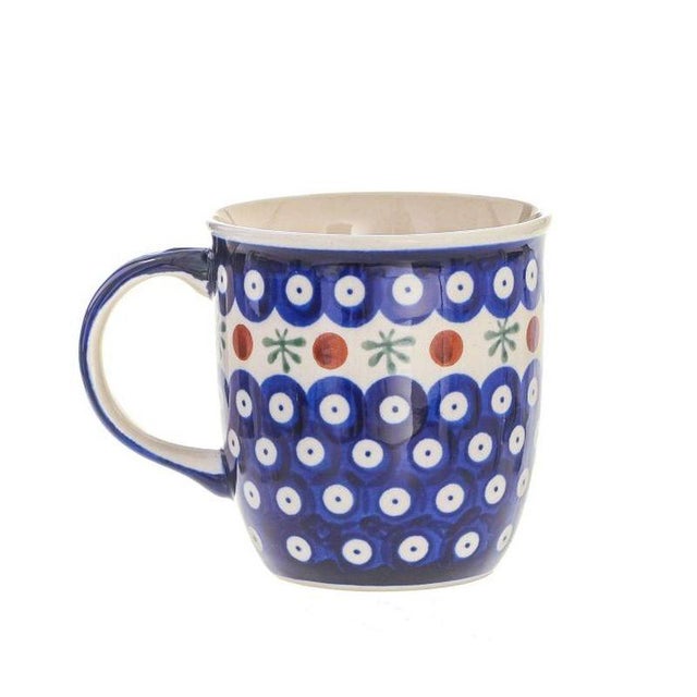 Contemporary 350 Ml Ceramic Mugs from Zakłady Ceramiczne Bolesławiec, Set of 4 For Sale - Image 3 of 9