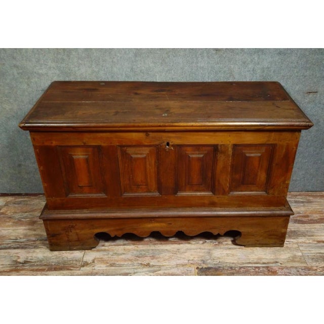 Large Antique Walnut Chest, 1700s For Sale - Image 9 of 9