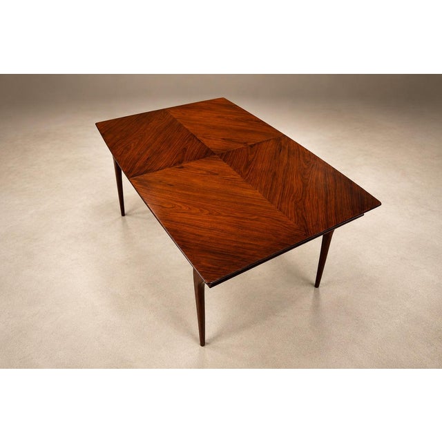 Brazilian Modern Three-Position Extendable Dining Table in Caviúna Hardwood, 1960s For Sale - Image 15 of 18