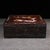 Wood Late 20th Century Wooden Swivel Top Box With Mother-of-Pearl Bird and Floral Inlay For Sale - Image 7 of 10