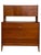 This vintage mid century modern highboy dresser by Cavalier features a functional two-tier design that combines...