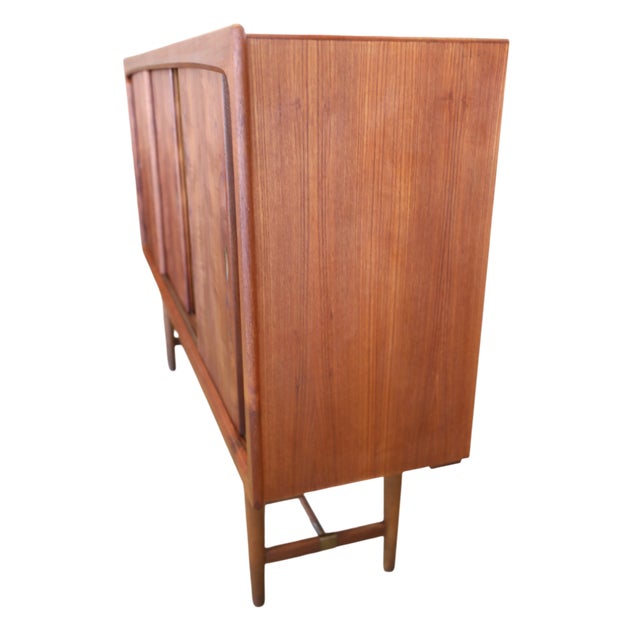 Danish Teak Sideboard with Sliding Doors, 1960s For Sale - Image 10 of 18