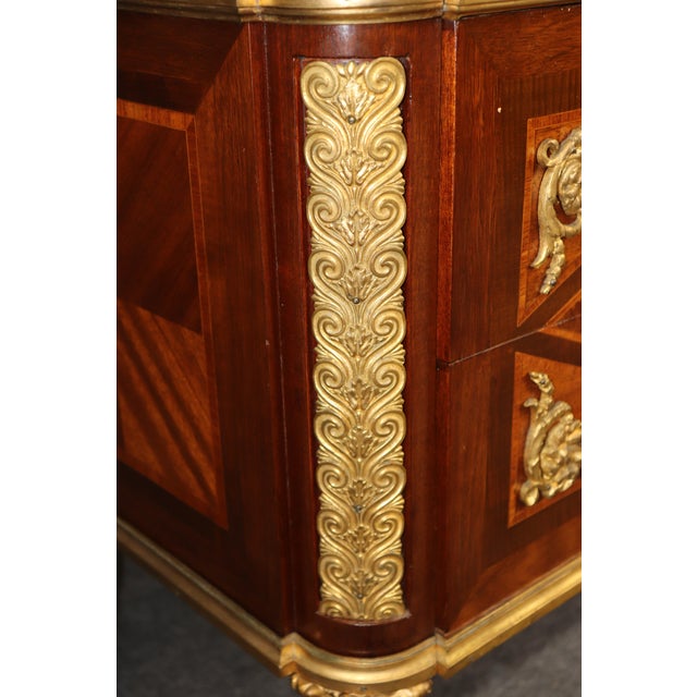 Pair Paul Sormani Antique Louis XVI Style Ormolu Mounted Commodes For Sale - Image 12 of 16