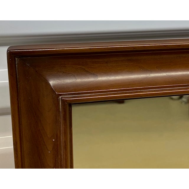 American Stickley Cherry Wall Mirror For Sale - Image 3 of 5