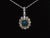 Early 21st Century Certified Natural 2.77CTS VS F Diamond Black Opal 18K Solid Gold Pendant Necklace For Sale - Image 5 of 10