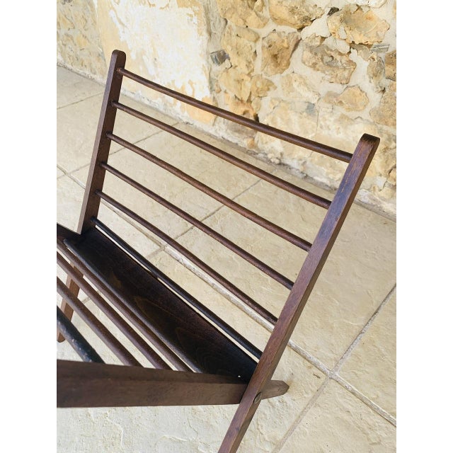 Mid-Century Folding Magazine Rack attributed to Cees Braakman, 1960s For Sale - Image 6 of 18