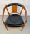 Black Mid-Century Modern Teak and Black Leather Chair For Sale - Image 8 of 9