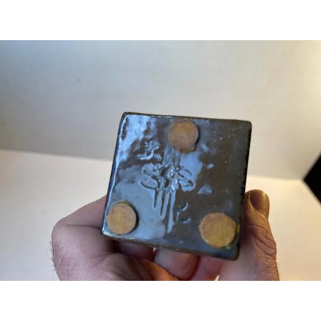 1960s Scandinavian Modern Glazed Ceramic Studio Vases, 1960s, Set of 3 For Sale - Image 5 of 13