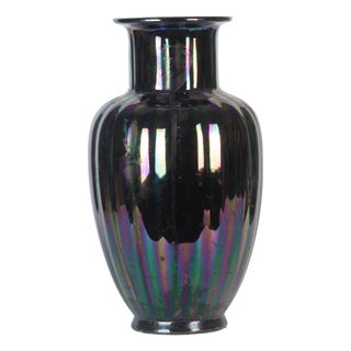 Vintage Iridescent Ceramic Vase, Italy, 1970s For Sale