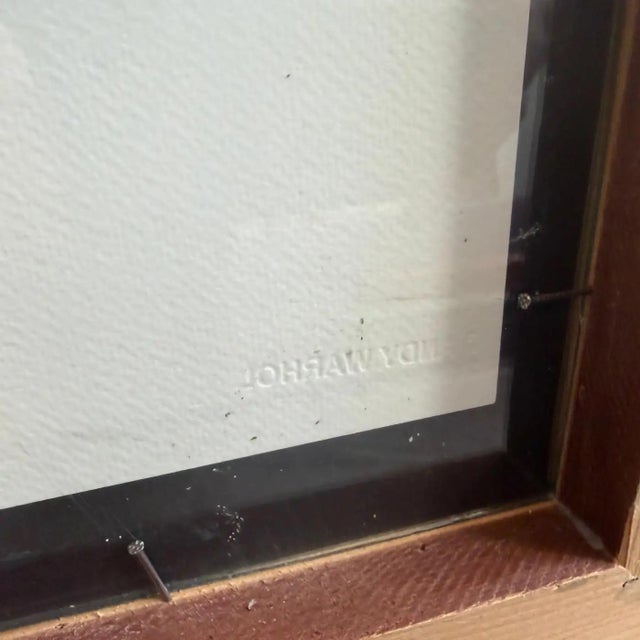 Wood 21st Century Baroque Framed Marylin Monroe 92/125 Lithography by A. Warhol For Sale - Image 7 of 13