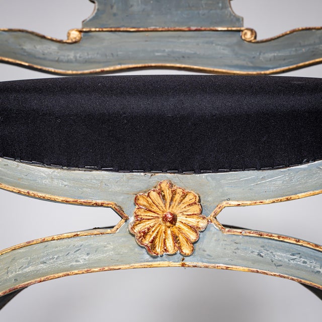 Blue 18th Century Armchairs, Saxony, Set of 2 For Sale - Image 8 of 9