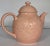 American Majolica Style Blush Pink Woodland Berry and Fruit Motif Tea Pot After Bordallo Pinheiro For Sale - Image 3 of 10