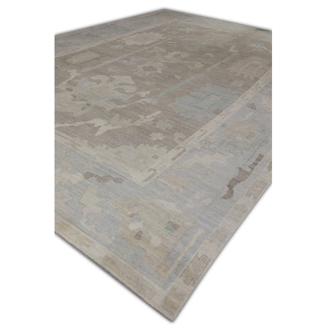 Early 21st Century Oriental Hand Knotted Rug Turkish Oushak 12'8" x 17'8" For Sale - Image 5 of 7