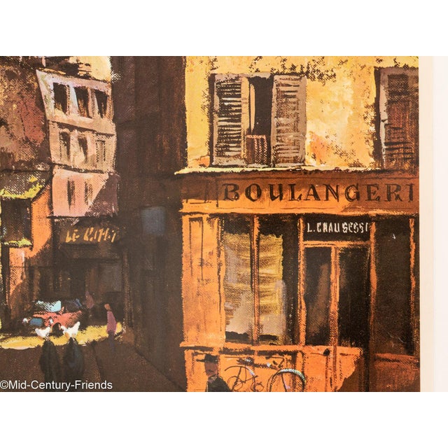 A Street in Montmartre Travel Poster For Sale - Image 5 of 14