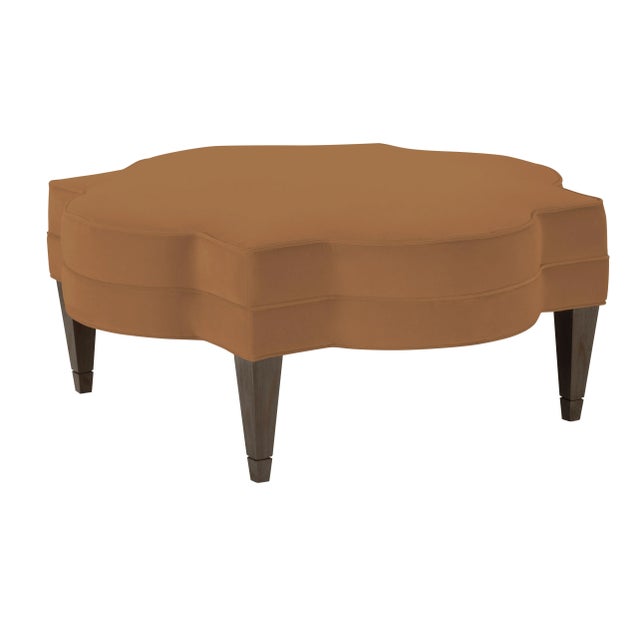 Not Yet Made - Made To Order Belle Etoile Ottoman, Cinnamon Velvet For Sale - Image 5 of 5