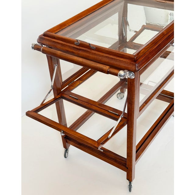 Italian Mid-Century Modern Drinks Trolley or Bar Cart With Removable Trays For Sale - Image 16 of 16