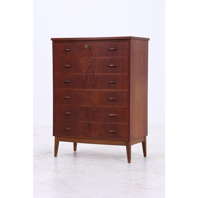 Vintage Danish Commode in Teak, 1960s For Sale - Image 4 of 12