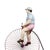 This playful and whimsical sculpture by renowned Mexican artist Sergio Bustamante depicts a boy riding a high bicycle,...