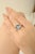 925 Sterling Silver Signet Ring With Blue Topaz Gemstone Size 8 For Sale - Image 6 of 12