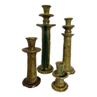 Moroccan Candle Holders in Tamegroute - Set of 4 For Sale