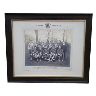 Antique Soccer Team Photograph For Sale