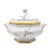 Late 20th Century Italian Hand-Painted Octagonal Floral Soup Tureen Set For Sale - Image 4 of 18