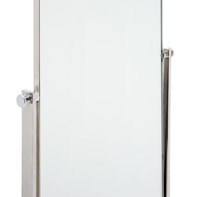 Modernist, French Psyche Mirror, Chrome, Circa 1970 For Sale In Austin - Image 6 of 9