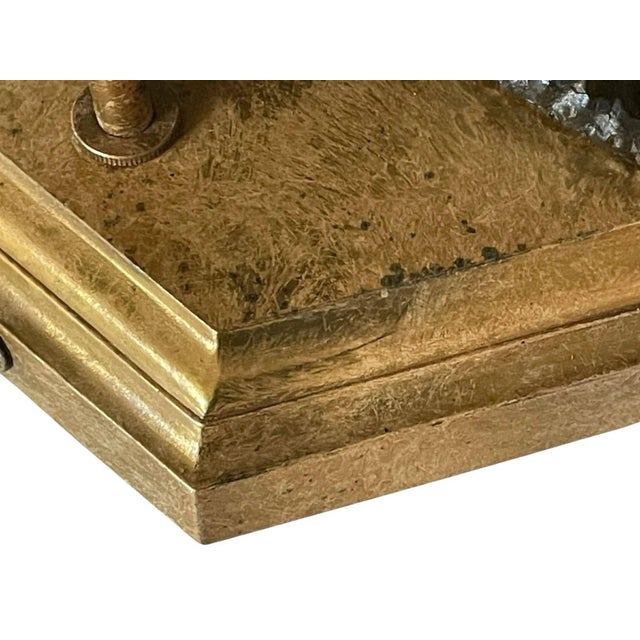 1960s Vintage Mid-Century Modern Limited Edition Bronze Koi Fish Lamp - Stamped Caww and Numbered For Sale - Image 5 of 13