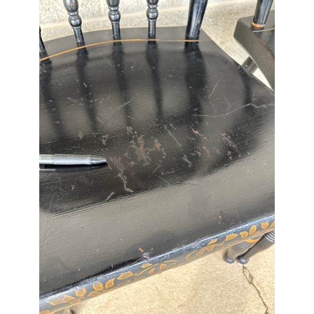 Nichols & Stone Black Harvest Inn Style Side Chairs - Set of 6 For Sale - Image 12 of 16