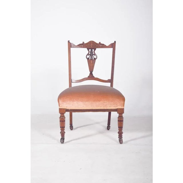 English Rosewood Lady Chair, 1920s For Sale - Image 10 of 10