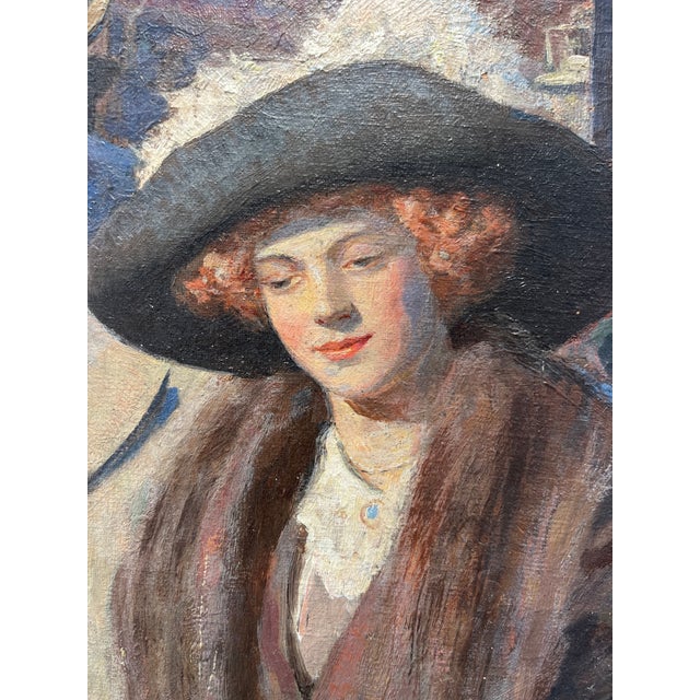 2010s American Illustration Boston Genre Scene, Circa 1914 by Griswold Tyng. For Sale - Image 5 of 8