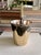 Champagne Vintage Silverplate Brass Petite Ice Bucket With Swing Handle For Sale - Image 8 of 12