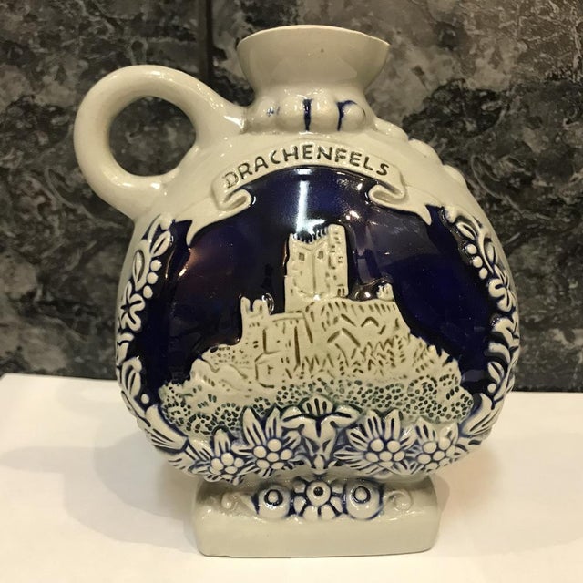 Blue Ceramic Carafe-Jug For Sale - Image 8 of 14