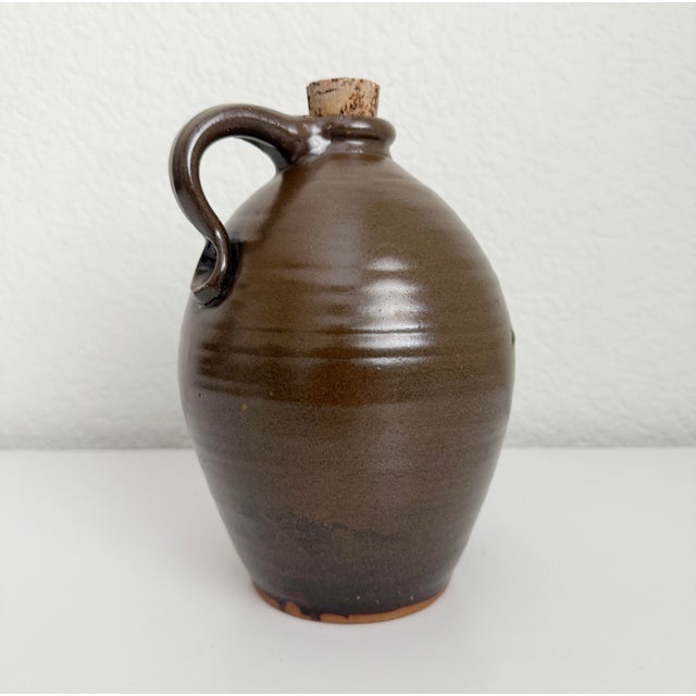 Vintage Stoneware Jug, Signed For Sale - Image 4 of 11