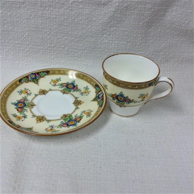 Mid20th Century Traditional Minton Miniature China Tea Cup and Saucer