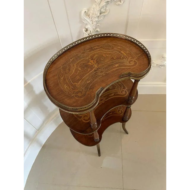 Brown Antique Quality French Marquetry Shelf For Sale - Image 8 of 11