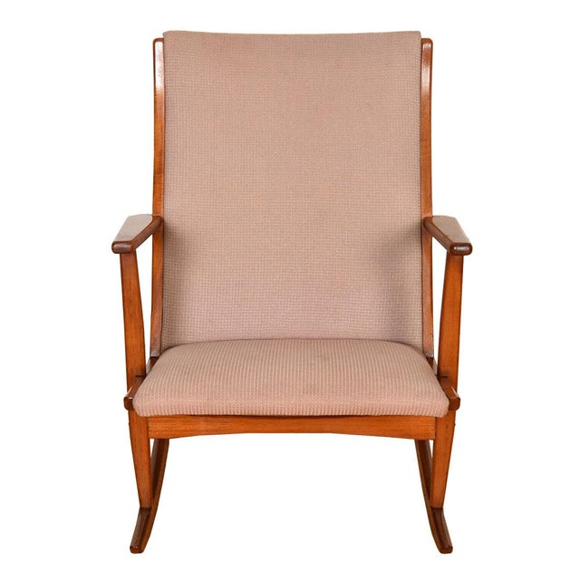 Mid-Century Modern Boomerang Rocking Chair by Georg Jensen for Kubus, 1960s For Sale - Image 3 of 5