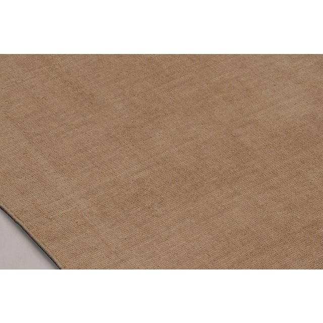 Contemporary Rug & Kilim’s Oversized Contemporary Textural Rug in Beige-Brown Tones - 11x20 For Sale - Image 3 of 8