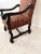 Baroque Style Renaissance Revival Tuscan Tall Back Carved Open Armchairs Upholstered Seat and Back Excellent Condition. For Sale In Denver - Image 6 of 17
