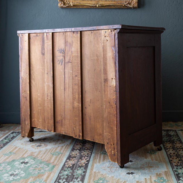 Antique Chest of Drawers With Eastlake Carvings and Brass Hardware For Sale - Image 17 of 17
