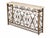 Mid-Century Modern Decorate Iron Console With Travertine Top For Sale - Image 3 of 3