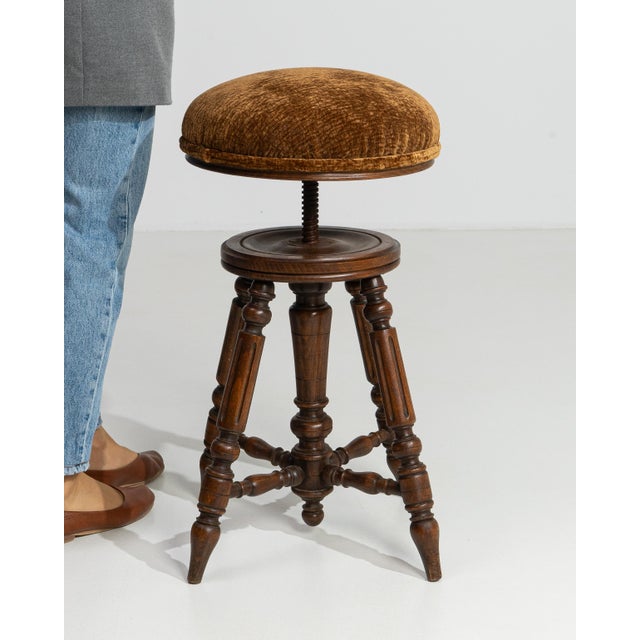 19th Century Napoleon III Adjustable Piano Stool For Sale - Image 10 of 14