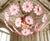 1960s Murano Glass Flush Mount Ceiling Light With Pink Flowers For Sale - Image 9 of 10
