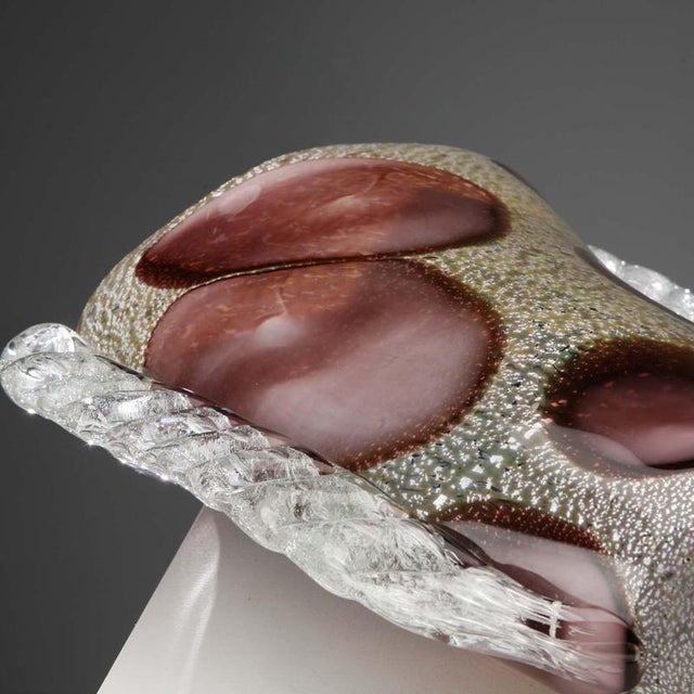 Murano Glass Vase in the style of Ercole Barovier For Sale - Image 10 of 14