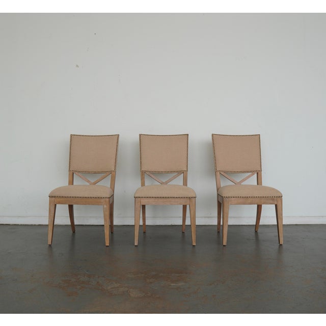 Tan Tommy Bahama Los Altos Alderman Dining Chairs (Set of 6) For Sale - Image 8 of 16