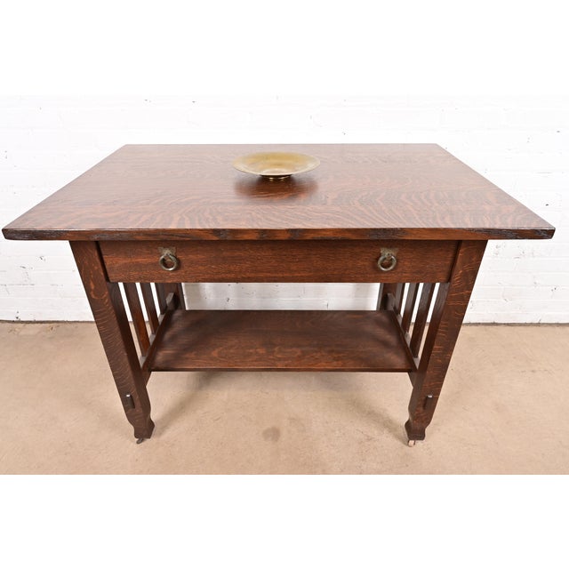 Early 20th Century Tiffany Studios New York Bronze Doré Plate or Shallow Bowl For Sale - Image 5 of 8