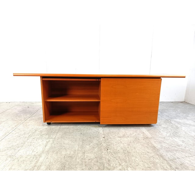 Italian Wooden Sideboard with Sliding Doors, 1990s For Sale - Image 3 of 14