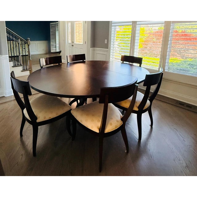 Modern Ethan Allen Ashcroft Mahogany Dining Table For Sale - Image 3 of 9