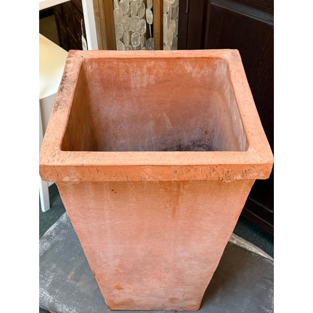 Trapezoidal Terracotta Planter For Sale - Image 4 of 8