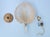 Glass 1960s Barovier & Toso Murano Gold Glass and Brass Wall Light, Italy For Sale - Image 7 of 8